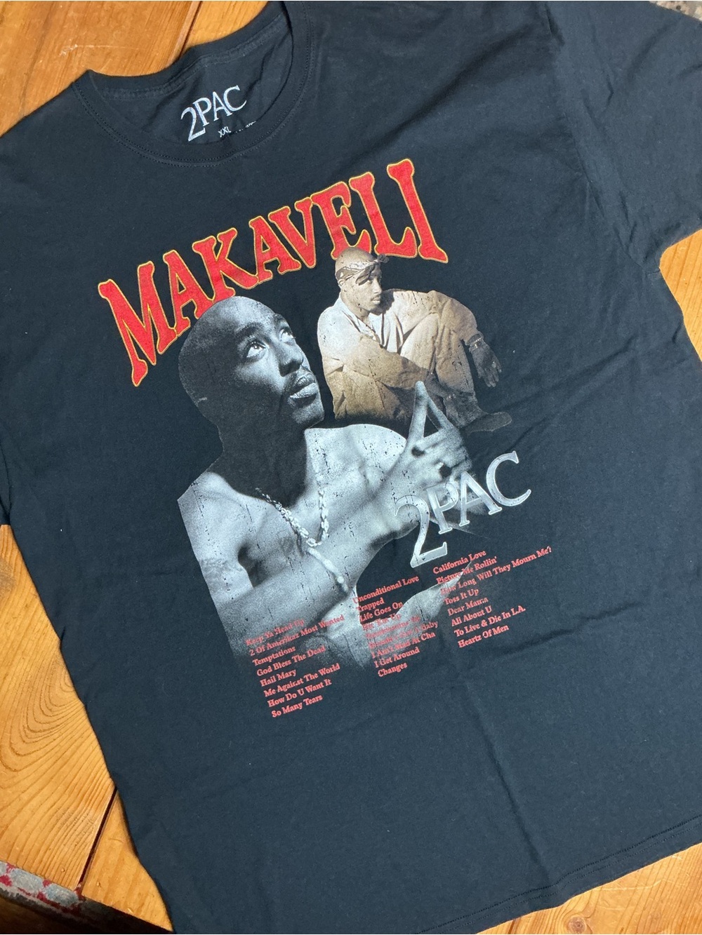 Vintage 2PAC Makaveli Black Graphic Tee| Size XXL